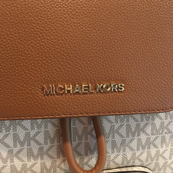 Authentic Leather Signature Michael Kors Backpack